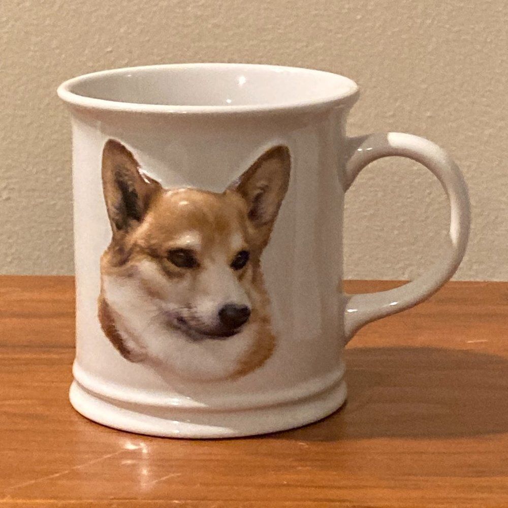 Vintage 1999 Welsh Corgi 3D Ceramic Mug Xpres